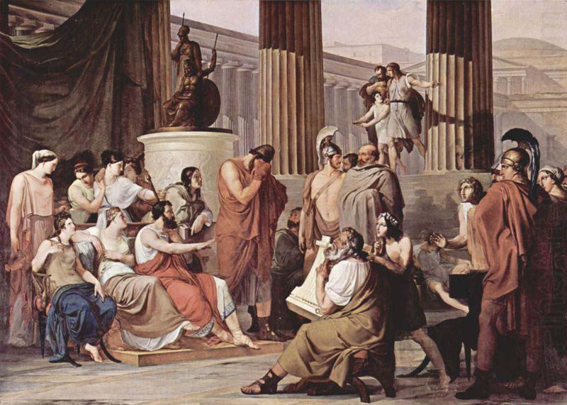 Ulysses at the court of Alcinous, Francesco Hayez